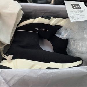 Balenciaga Speed Trainer (Black/White) - Size 43